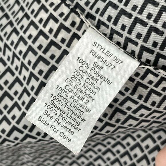 Carol Anderson By Invitation Black Faux Fur Jacket Size S Turn Lock Classic Chic - Picture 12 of 12